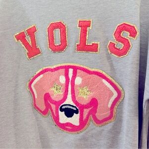 Tennessee Vols Smokey Dog Shirt with Chenille Patches
